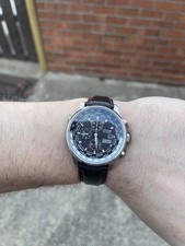 Citizen Men’s Red Arrows World Time Chronograph Eco-Drive Leather Strap Watch