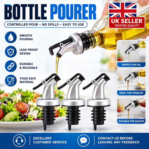 Clear olive oil pourer - clear,