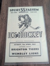 Ice Hockey programme Brighton