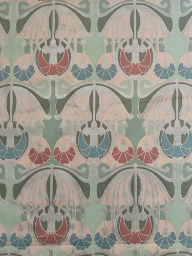 Art nouveau curtain remnant - nouveau,