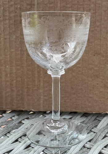 Antique victorian etched glass - antique,