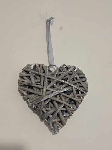 Grey woven willow rattan - grey,