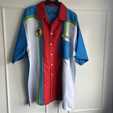 Apu Kwik-E-Mart Simpsons Bowling Shirt Easy Fancy Dress Outfit Men’s Size LG
