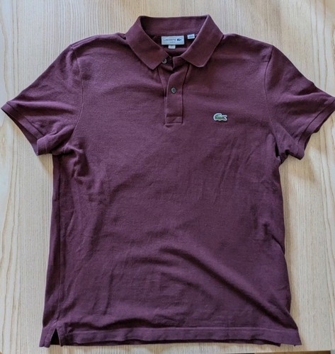 Lacoste slim fit - fit, burgundy