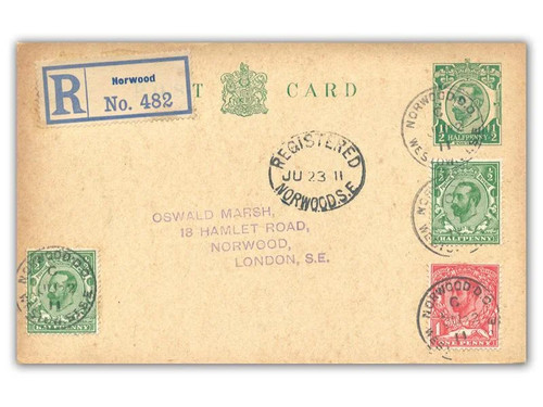 1911 coronation fdc postcard - 1911,