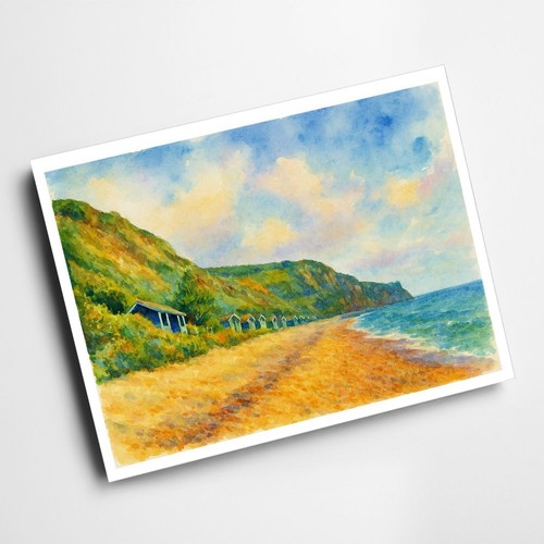 Print branscombe beach - branscombe,