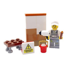 Genuine LEGO® Painter & Decorator Cake Topper Decoration Male Interior Designer