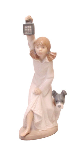 Lladro nao figure girl with - figure,