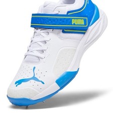 PUMA CRICKET SHOES 22.1 WHITE/BLUE SIZE UK 11