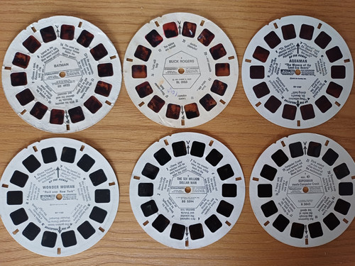 Superheroes view master - x, "superheroes"