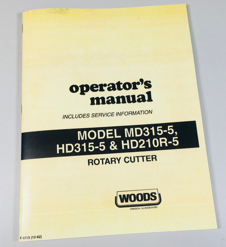 Woods md315 hd315 - woods, md315-5