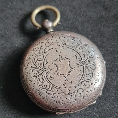 Antique silver pocket - antique,