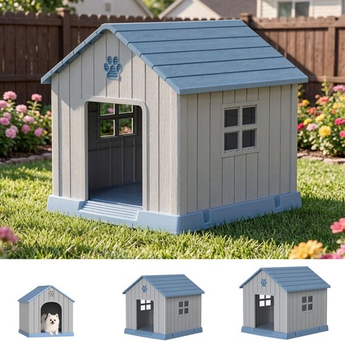 Pawhaven plastic dog house - dog,