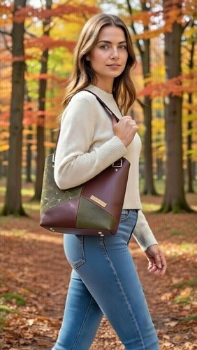 Patchwork vegan cork tote - vegan,