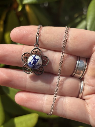 Vintage sterling silver delft - sterling,