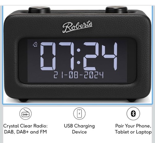 Roberts clock radio large - clock,