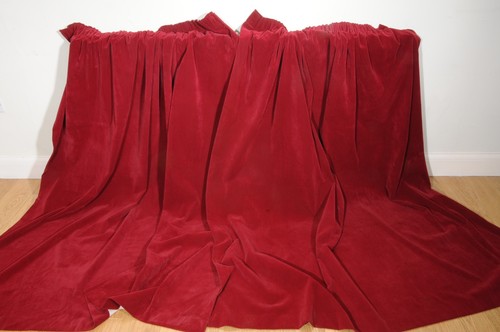 Vintage nylon velvet curtains - vintage,