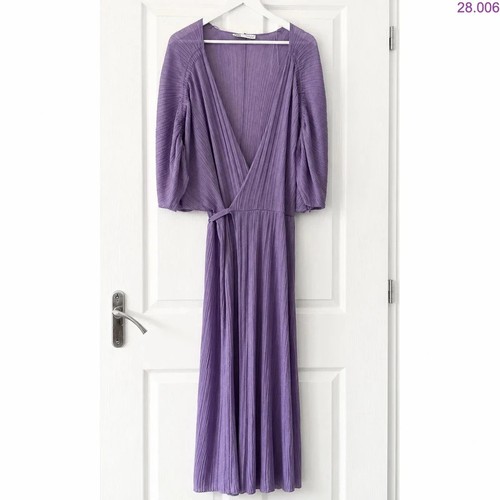 Zara maxi wrap dress - maxi, lilac
