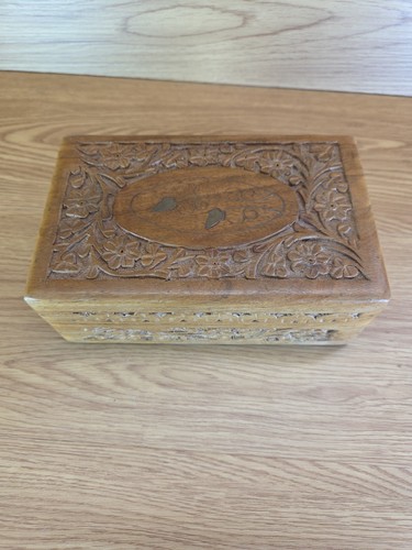 Hand carved indian wooden - hand-carved,