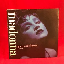 MADONNA Open Your Heart 1986 UK 7" vinyl single original 45 Lucky Star D