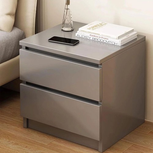 Grey bedside table drawers - grey,