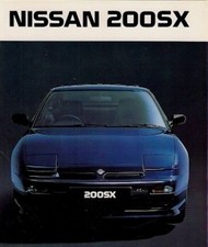 Nissan 200SX 1989 UK Market Launch Foldout Sales Brochure Silvia