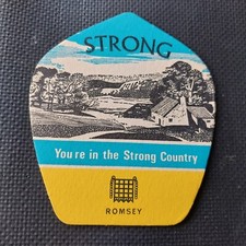 Strongs beer Mat Uk Cat No 34