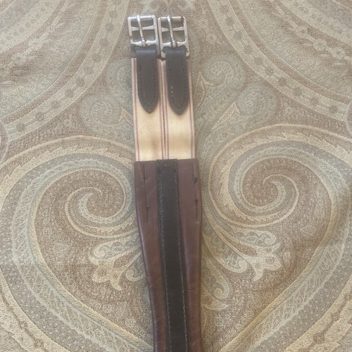 Chafeless leather girth - leather,