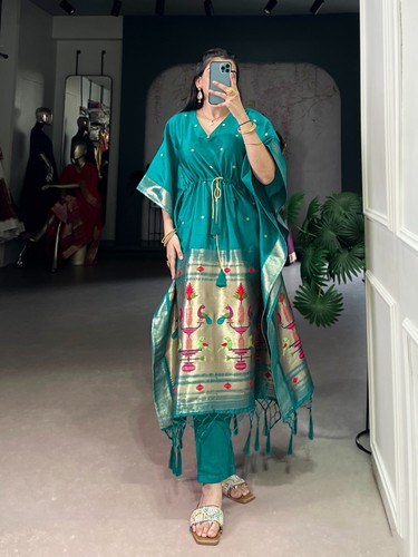 Intricate paithani woven - paithani,