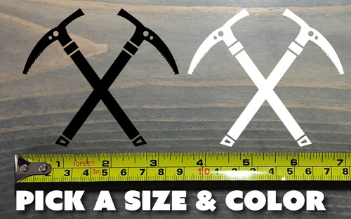 Ice axe sticker decal - ice,