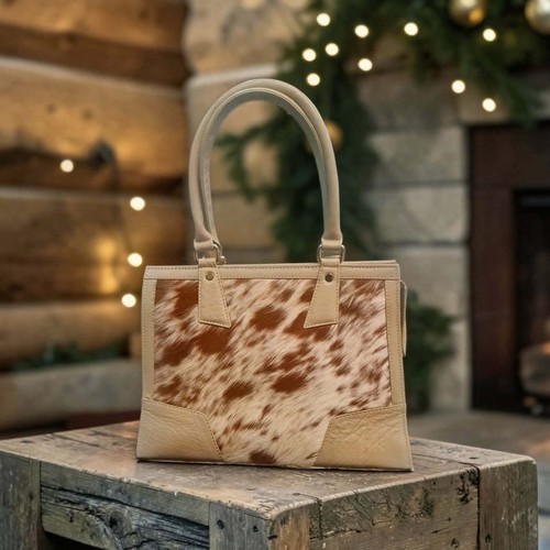 Genuine cowhide leather tote - genuine,
