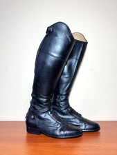 Sergio Grasso Evolution Field Riding Boots High Black Leather Women's Size 38