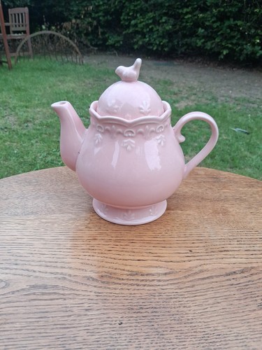 Vintage pink glazed pottery - vintage,