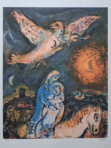 Marc chagall signed angel - chagall,