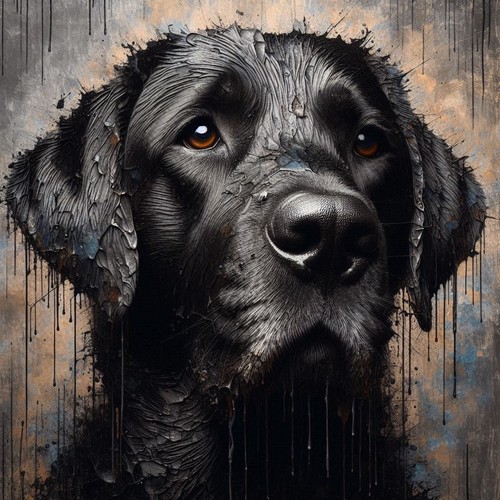 Black labrador cross - (25),