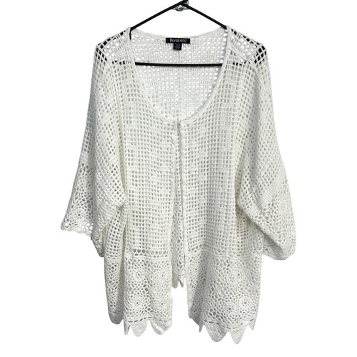 White cotton crochet - crochet, open