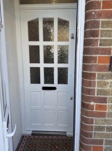 Wooden front door glazed - wooden,
