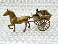 Lovely Brass Horse and Cart
