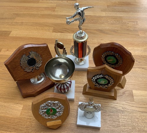 Job lot trophies marble - lot,