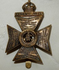 THE KINGS ROYAL RIFLE CORPS KRRC MILITARY CAP BADGE - GENUINE - SLIDER - K/C