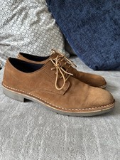 Dune Men’s Tan Suede Lace Up Shoes - Size UK9