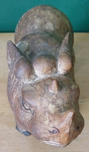 Vintage african rhinoceros - african,
