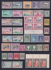 British Commonwealth Stamps QV - QEII. MM, some MNH. Cat approx £240