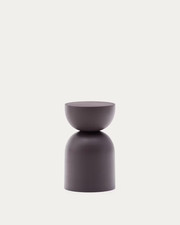 Kave Home Side table Rachell made of metal with a purple painted finish Ø30 cm