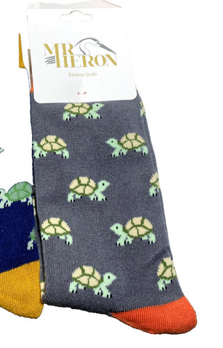 Heron turtle socks - mr,