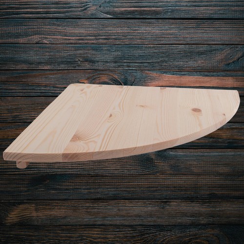 Wooden corner shelf - wooden, 40x40cm