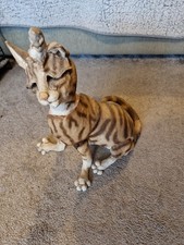 A Breed Apart large 36cm Cat sculpture Baffle with mouse on head