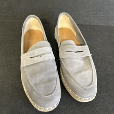 Oliver Sweeney Grey Suede Espadrilles Shoes Woven Size 8.5 t3920