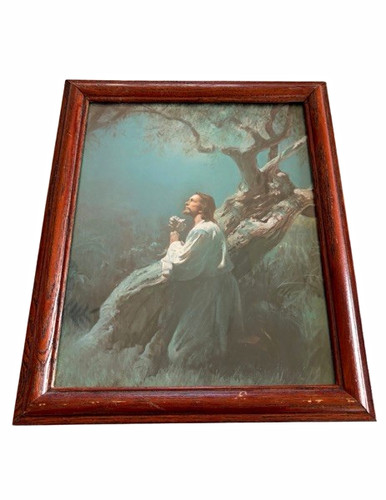 Framed jesus praying religious - jesus,