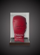 Lennox Lewis World Champion Hand Signed Boxing Glove 2023  £375 In A Case